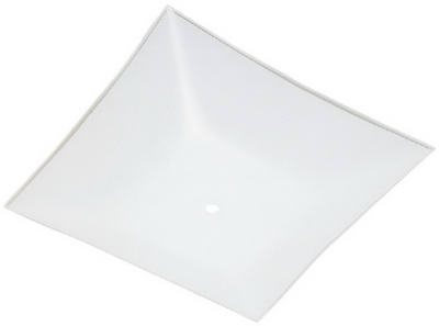 81720 12 In. Square White Glass Diffuser - Pack Of 12