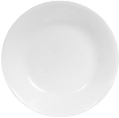 6003887 6 In. Small White Plate - Pack Of 6
