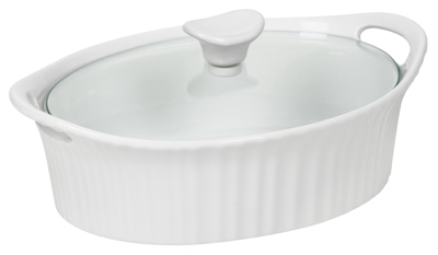 1105929 1.5 Qt French White Iii Oval Casserole Dish - Pack Of 2
