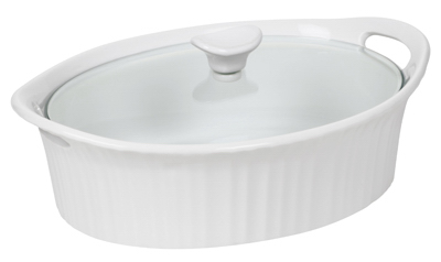 1105935 2.5 Qt French White Iii Oval Casserole Dish - Pack Of 2