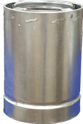 6s2 6 In. X 2 Ft. All Fuel Triple Wall Chimney Pipe