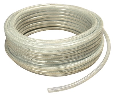 15010990 0.32 In. X 0.12 In. Wall Thickness X 100 Ft. Clear Reinforced Vinyl Tubing