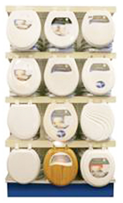 Bemis TV11BEMISDISPBRACKET Shelf Display 4 Brackets Holds 3 Toilet Seats