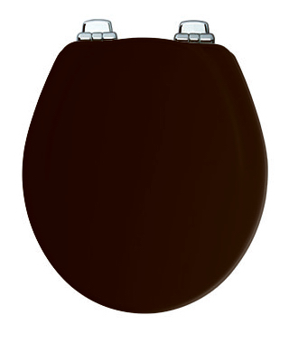 Bemis 30chsl 047 Black Round, Molded Wood Toilet Seat