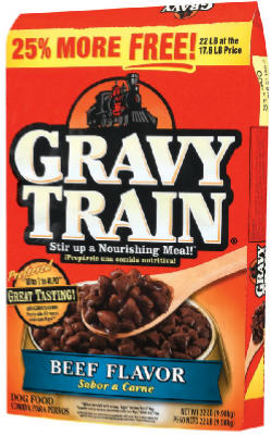 7910052703 14 Lbs. Gravy Train, Beef Flavor Dog Food