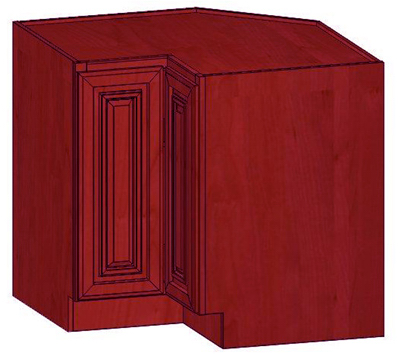 Bls33cac 33 X 34.5 In. Caribbean Cherry Base Lazy Susan