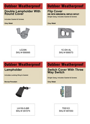 Ds13-weapr-e8 Weatherproof Bin Card Kit