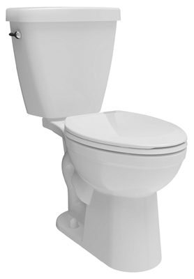 Delta Faucet C43101-wh 2 Piece - White, Elongated Front Toilet