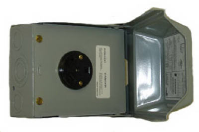U013p Midwest Electric 30a, 120v, Surface Mount Outdoor Receptacle Enclosure