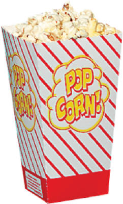 Gold Medal 2066 0.8 Oz. Small Popcorn Scoop Box, 500 Count