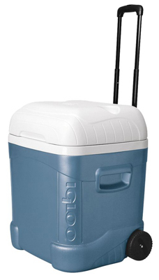 34071 20.26 X 18.62 In. Maxcold 101 Can Capacity Jet Carbon Roller Cooler - 70 Quart