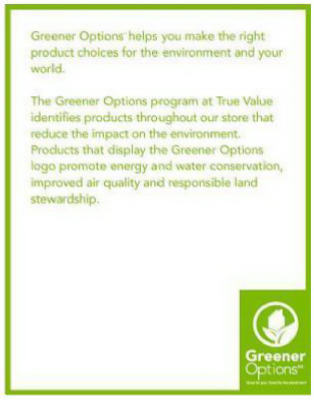 UPC 012345000027 product image for Intellisource GOS-GREETER-02 Greener Options Greeter Sign | upcitemdb.com