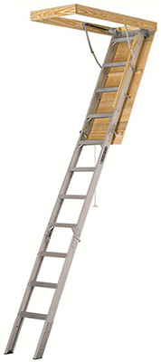 Aa2510 25.5 X 54 In. Aluminum Attic Ladder