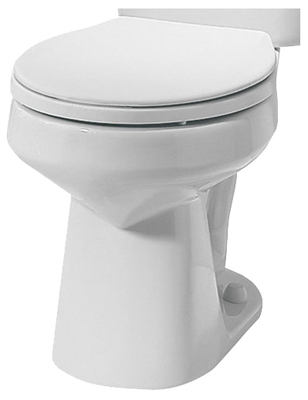 130 Alto White Round Front Toilet Bowl