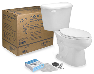 4135ctk Alto Pro-fit 2 White High Efficiency Elongated Complete Toilet Kit