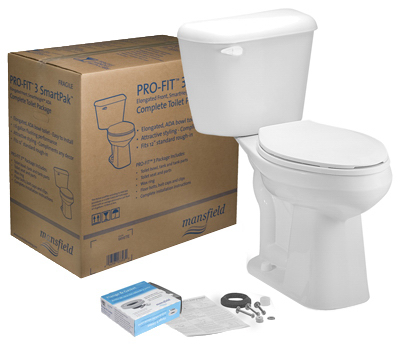 4130ctk Alto Profit 1 1.28 Toilet To Go White Round Front Complete Toilet Kit