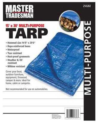 250282rd 15 X 30 Ft. Polyethylene Storage Tarp Cover - Blue