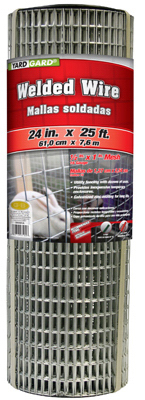 Midwest Air 309221a 24 In. X 25 Ft. Galvanized Welded Wire
