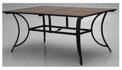 UPC 050874015013 product image for Patio Master BLF06117K02 40 x 66 in. Providence Tile Top Dining Table | upcitemdb.com