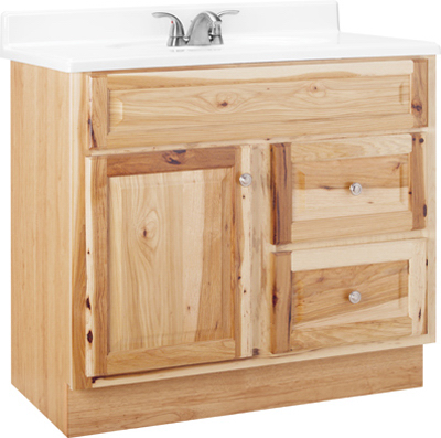 UPC 094803100920 product image for RSI Home Products Sales CBHNHK36D 36 in. Hamilton Natural Hickory Finish Vanity | upcitemdb.com