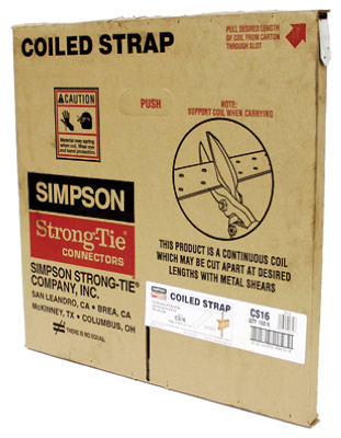 Simpson Strong Tie Cs16 17 X 16 In. 16 Gauge Coiled Strap