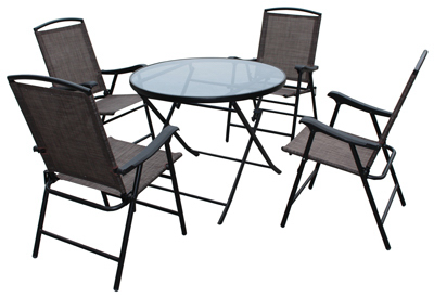 S13-s998 Set 5 Piece, Folding Chair & Table Set