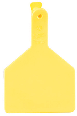 9053600 Yellow Cow Z Tag, 25 Pack