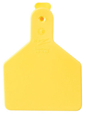 9053610 Yellow Cow Z Tag, 25 Pack