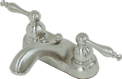 UPC 052088000014 product image for Homewerks 116880 Baypointe Nickel 2 Handle Lavatory Faucet | upcitemdb.com