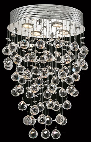 2022d16c-rc 16 L X 11.5 W X 24 H In. Galaxy Collection Hanging Fixture - Royal Cut, Chrome Finish