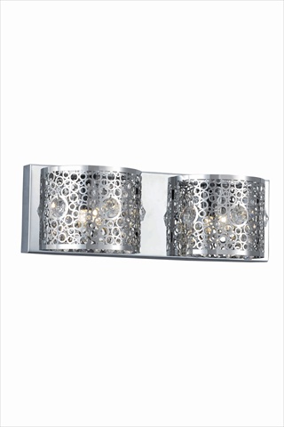 2051w16c-rc 16 W X 5 H In. Soho Collection Wall Sconce - Royal Cut, Chrome Finish