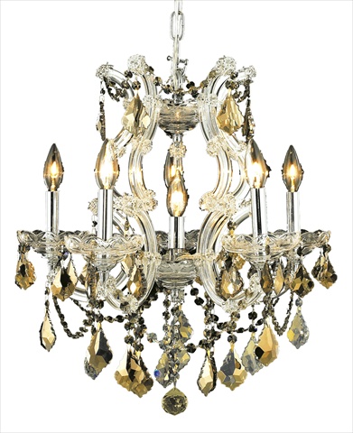 2800d20c-gt-rc 20 Dia. X 25 H In. Maria Theresa Collection Hanging Fixture - Royal Cut, Chrome Finish