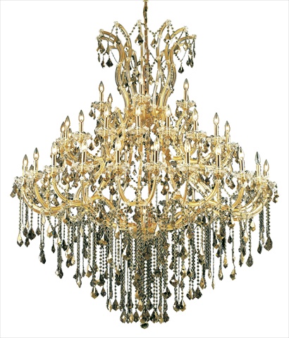 2800g60g-gt-rc 60 Dia. X 72 H In. Maria Theresa Collection Large Hanging Fixture - Royal Cut, Gold Finish