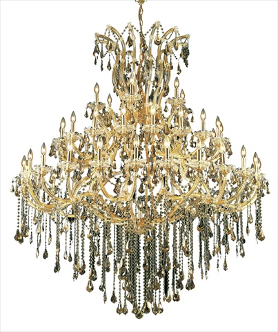 2801g60g-gt-rc 60 W X 72 H In. Maria Theresa Collection Large Hanging Fixture - Royal Cut, Gold Finish