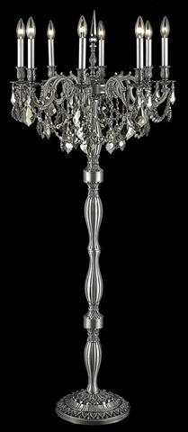 Elegant Lighting 9208fl24pw-gt-rc 24 Dia. X 62 H In. Rosalia Collection Floor Lamp - Pewter Finish, Royal Cut