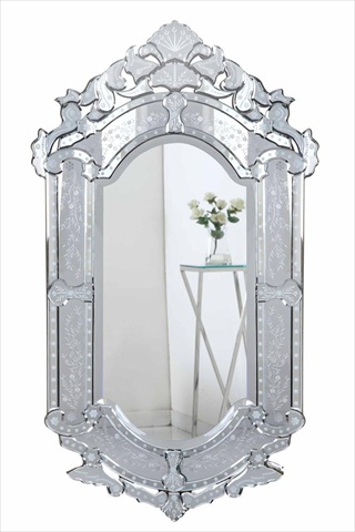 Elegant Lighting Mr-2003c 27.6 X 1 X 47.6 In. Venetian Clear Mirror