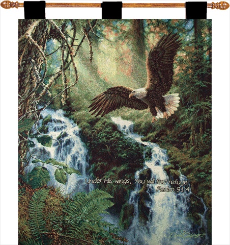 Ww-8792-12318 Eagles Flight With Verse I Decorative Wall Hanging