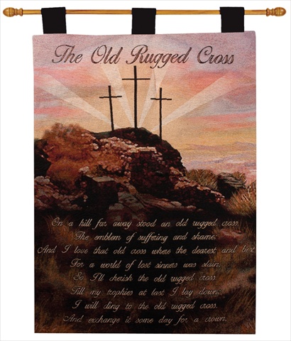 Ww-8793-12319 Old Rugged Cross Without Verse Decorative Wall Hanging