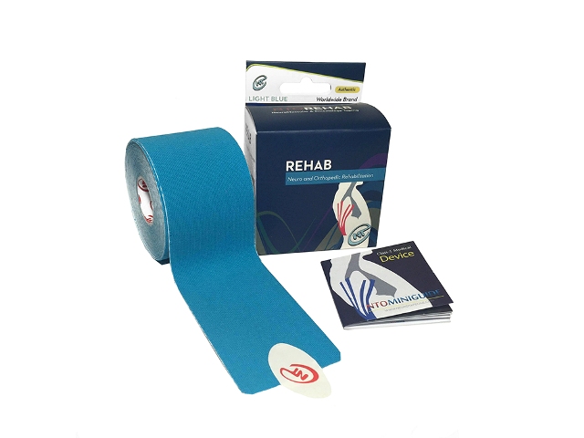 Nto-r-lbl-105 Rehabilitation Neuromuscular & Kinesiology Taping, Light Blue - Pack Of 10