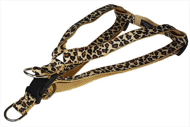 Leopard Dog Harness, Natural - Small