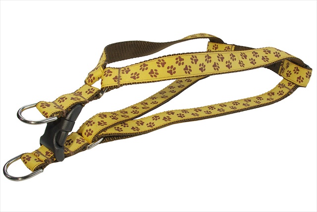 Puppy Paws Dog Harness, Yellow & Brown - Large