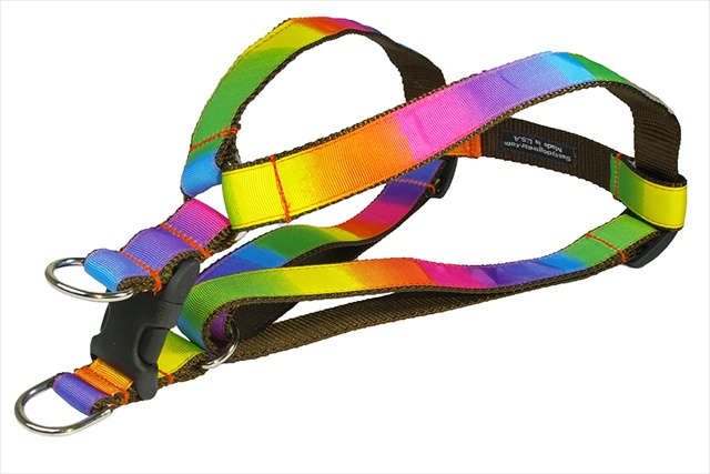 Rainbow2-h Dog Harness, Rainbow - Small