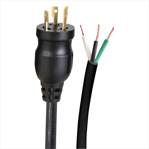 03-00059 50 Ft. Locking Repair Cord, 3-conductor - Black, Case Of 12