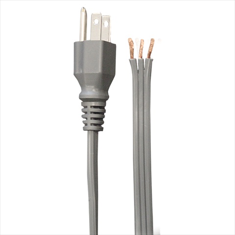 03-00049 3 Ft. Repair Cord, 3-conductor - Grey, Case Of 25