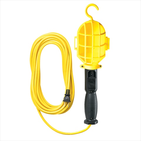 08-00256 6 Ft. Sjt,, 75 Watt - Yellow Plastic Work Light, Case Of 4