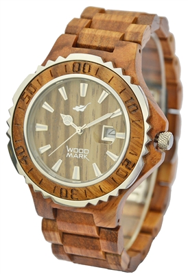 Zs-w1000b Mens Victory Zebra Wood Watch