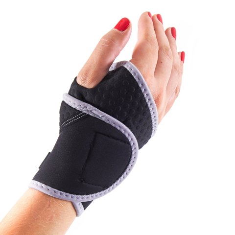 Lightweight And Breathable Neoprene Black Wrist Brace, Medium