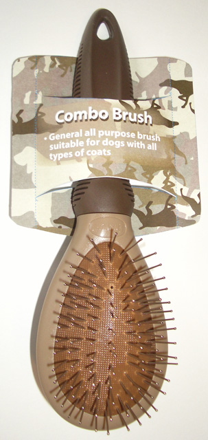 5890 Combination Dog Brush Large, Camouflage