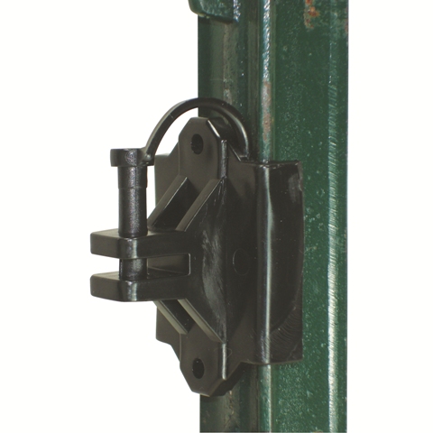 102159 T Post, Wood Pinlock Insulator - Polywire & Wire, Black