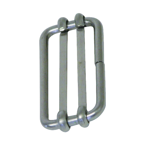 1 In. Polytape Buckle, Silver
